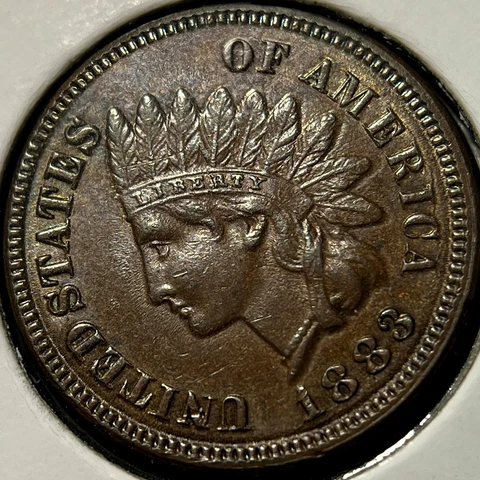 1883 1C  Indian Head Cent _ CH UNC MSBN+ _ Original Condition _  [JX-503] Cover