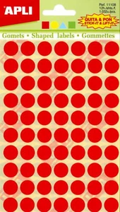 Adesivi Colorati Geometrica Rimovibile Giallo, Blu, Rosso E Verde 12 Foglie - Foto 1 di 1