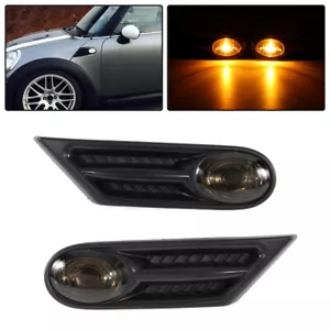 Pair For BMW Mini R56 R57 2007-13 Side indicator Light Repeater Scuttle Trim Kit - Picture 1 of 11