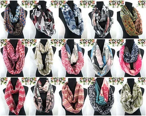 10pcs boho retro circular scarf double loop infinity scarf - Picture 1 of 12