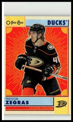 2022-23 O-Pee-Chee #1 Trevor Zegras Retro Anaheim Ducks - Image 1 of 2