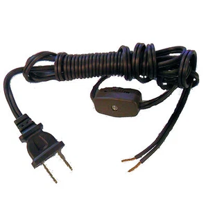 8' Brown cord w/line switch      TR-2850 - Picture 1 of 1