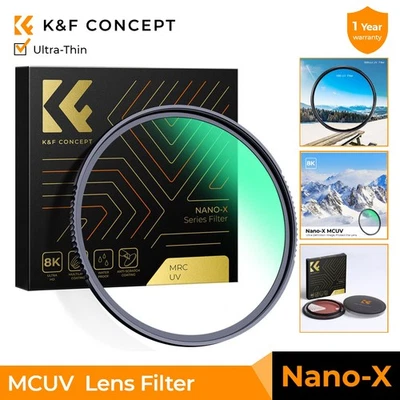 K&F Concept 52/67/72/77mm MC UV Protection Lens Filter Multi Coated Ultra-Slim - Image 1 of 4