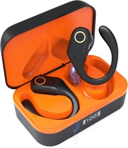 Earbuds Bluetooth 5.4, Long Battery Life, ENC Noise Reduction, Sports Black  - Picture 1 of 8