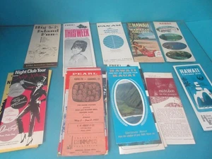 LOT OF 36 VINTAGE HAWAII PAMPLET 1967 PAN AM AIRLINES 1968 TOURIST MAPS/GUIDS - Picture 1 of 12