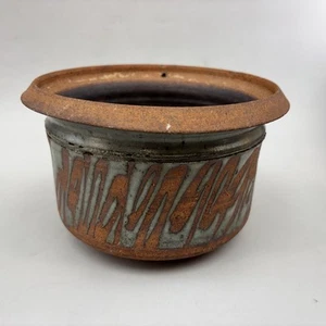 Ed Drahanchuk Vintage Studio Pottery Planter Bowl Hand Crafted MidCentury 7” - Picture 1 of 12