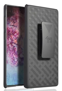 Noir Étui Béquille Housse + Ceinture de Support pour Samsung Galaxy Note 10 - Photo 1 sur 9