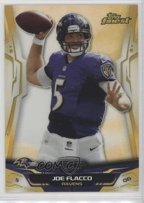 2014 Topps Finest Gold Refractor /75 Joe Flacco #92 - Image 1 of 2