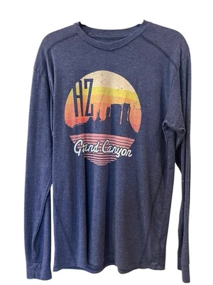 Camisa azul manga larga Az Grand Canyon para hombre talla: mediana Foto 1 de 4