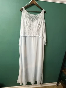 Bridesmaids Dress. Size 24. Prom Evening Party Dress. Special Day. Ice Blue - Picture 1 of 11