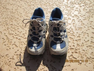 Zapatos Z-Coil Freedom Clásicos Para Mujer 9 Blanco Azul Malla Cuero Alivio del Dolor Foto 1 de 4