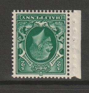 1934-36 GV 1/2d GRÜN "INVERTIERT WMK" IN UM/NEUWERTIG. - Bild 1 von 2