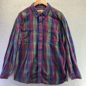 Duluth Trading Flanellhemd mit Knopfleiste Herren XL rot grün kariert schwer - Bild 1 von 16