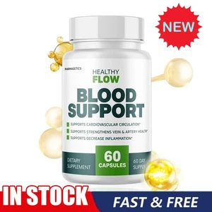 Healthy Flow Blood Support, Cardiovascular Circulation - 60 Capsules HOT. - Picture 1 of 7