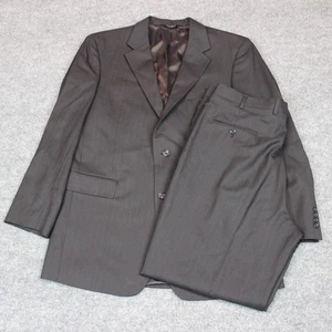 Jos. A. Traje Banks 2 Piezas Chaqueta Abrigo Deportivo Blazer 44L Gris 38X31 Lana Plisada - Imagen 1 de 24