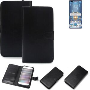 Schutz Hülle für HTC Wildfire E3 Wallet Case + Bumper schwarz Flipstyle Tasche