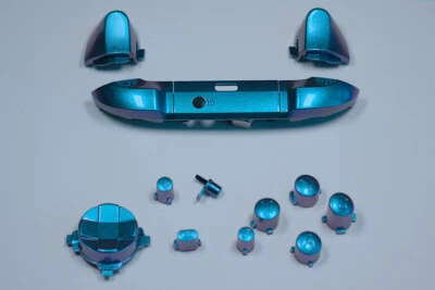 Xbox Series X S Controller Button Set Kit Custom Mod ABXY Chameleon Blue - Image 1 of 3