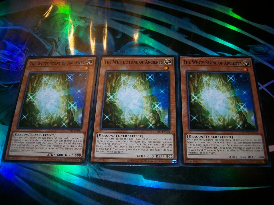 3x The White Stone of Ancients 1st Edition Common SDWD-EN012 Yu-Gi-Oh! - Image 1 of 1