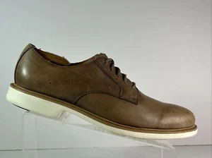 Scarpe da uomo Cole Haan Grand.OS Great Jones taglia 10M punta liscia in pelle marrone - Foto 1 di 14