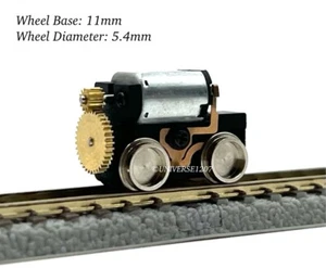 Chasis de accionamiento eléctrico locomotora calibre 6,5 mm Z/Nn3/Nm/H0f/H0i/HOn2 11 mm/5,4 mm - Imagen 1 de 12