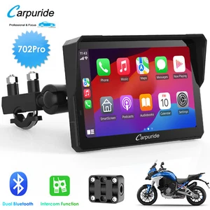 Carpuride W702Pro Wireless Carplay Android Auto Impermeable Touchscreen For Moto - Picture 1 of 9