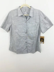 NEW Chef Works Men's Short Sleeve Shirt Urban Collection Size Large Gray Snaps - Picture 1 of 6