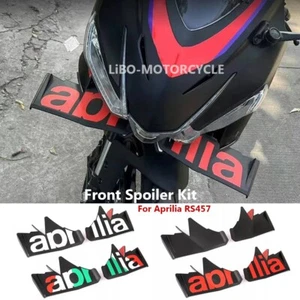 New Front Winglet Aerodynamic Wing Kit Spoiler Motorcycle For Aprilia RS457 2024 - Imagen 1 de 14