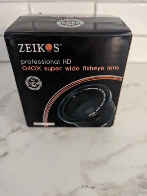 Zeikos Macro Professional HD . 40X Super wide Fisheye Lens 52/58mm - Image 1 of 4
