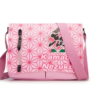 Anime Demon Slayer Pink Messenger Schultertasche Schultasche Kamado Girl Bag Pack - Bild 1 von 5