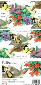 Scott# 4156d Pollination Conv. Booklet of 20, 41 Cent Stamps, MNH, 2007 - Picture 1 of 2