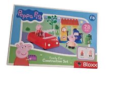 BIG-Bloxx Peppa Pig Kinder Spielzeug Set Auto Tankstelle 2 Figuren 28 Bausteine