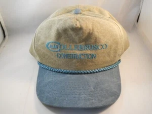 VINTAGE COLLEBRUSCO CONSTRUCTION ADJUSTABLE COTTON TRUCKERS BALL CAP - - Picture 1 of 9
