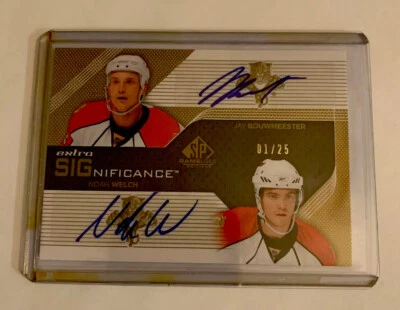UD SP,Jay Bouwmeester-Noah Welch, Florida Panthers, # XS-BW, N/M Condition - Image 1 of 2