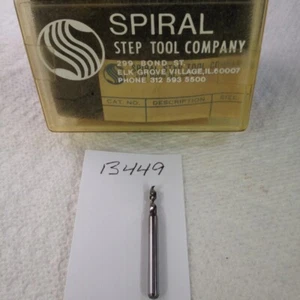 1 NEW STEP TOOL CO. #41 (.0960") SOLID CARBIDE SPIRAL CIRCUIT BOARD DRILL (B449) - Picture 1 of 2