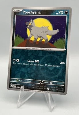 105/162 Poochyena - SV05 Temporal Forces Reverse Holo NM Pokemon - Image 1 of 2