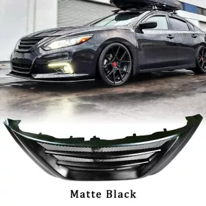 Matte Black Front Bumper Mesh Grille Grill For Nissan Teana Altima 2016-2018 ABS - Picture 1 of 9