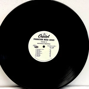 Mechanical Industrial Capitol Records Production Series Library Vinyl 1st Press - Imagen 1 de 2