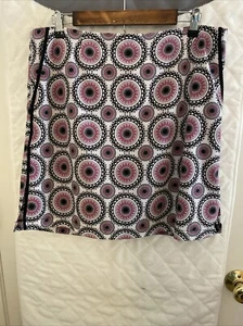 Golftini Party Time Athletic Skort Pink Black Print Size 12L Golf Pickleball - Picture 1 of 10