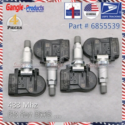 4x TPMS Tire Pressure Monitor Sensor For BMW F20 3ER F30 4ER X5 6855539 TPM222 - Image 1 of 4