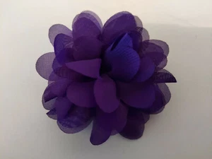 Flower Hair Clip [U.S. SELLER] [Chiffon] [Alligator Clip] [2'' and 2.8''] [NEW] - Picture 1 of 24