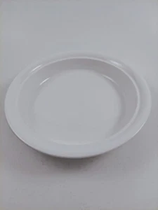 Vintage Corning Ware French White Stoneware 9 Inch Pie Plate Pan Glass - Picture 1 of 4
