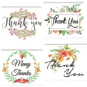 100 Floral All Occasions Envelopes, Thank You Table Notes Cards Set 4x6" - Picture 1 of 9