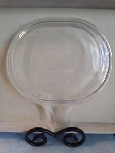 PYREX CORNING 600-B Clear Glass Microwave & Oven Single Serve Dish Grab-it LID - Picture 1 of 7