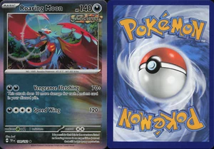 Roaring Moon 109/162 Temporal Forces Holo Rare Near Mint Pokemon Card - Imagen 1 de 5