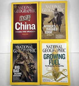 National Geographic Magazine Lot April May 2008 Ocober December 2007 Back Issues - Foto 1 di 16