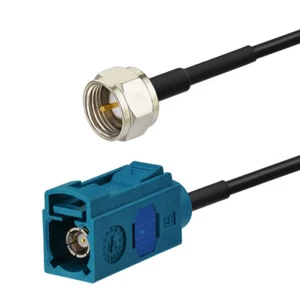Bingfu F Type Male to Fakra Z Jack RG174 Coaxial Pigtail Extension Cable 1m - Picture 1 of 3