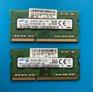 SAMSUNG 8GB (4GB x2) 1Rx8 PC3L 12800S DDR3L SODIMM MEMORY RAM M471B5173EB0-YK0 - Picture 1 of 4