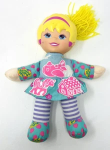 Vintage seltenes Polly Pocket & Friends umarmbares Plüschpuppe Spielzeug Arcotoys Mattel LESEN - Bild 1 von 8