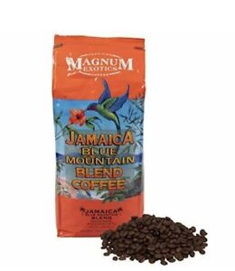 4pk Jamaican Blue Mountain Coffee Blend Whole Bean Med Roast Strong Arabica 2Lbs
