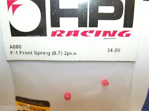 Hpi a080 F1 Front Spring 0.7MM Red 2Pcs - Picture 1 of 4